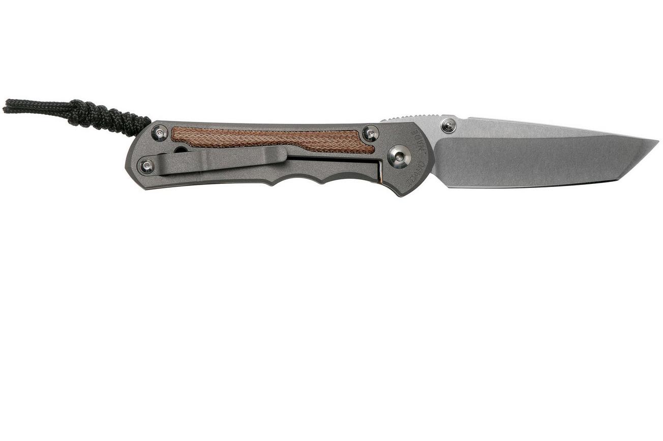 Chris Reeve Large Inkosi Natural Micarta Tanto LIN-1046 zakmes