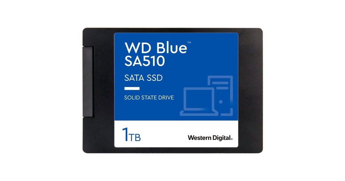 WDBlue SA510 1 TB SSD  (WDS100T3B0A, SATA/600)