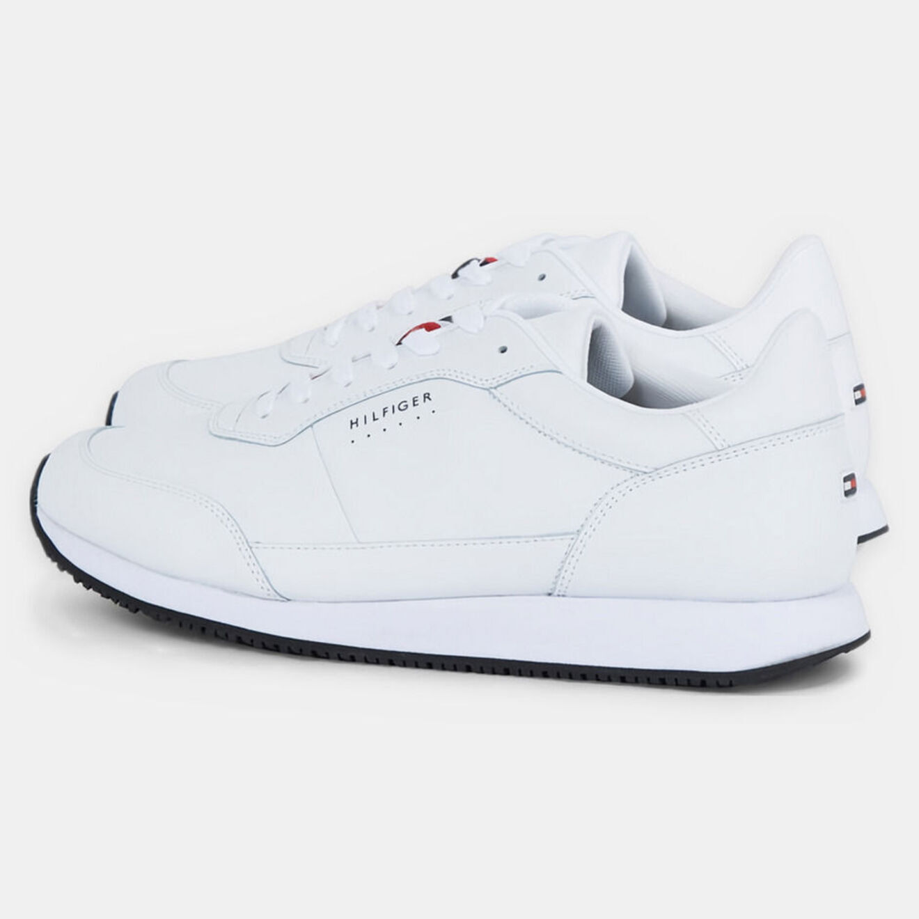 Tommy Hilfiger Baskets running en Cuir blanches