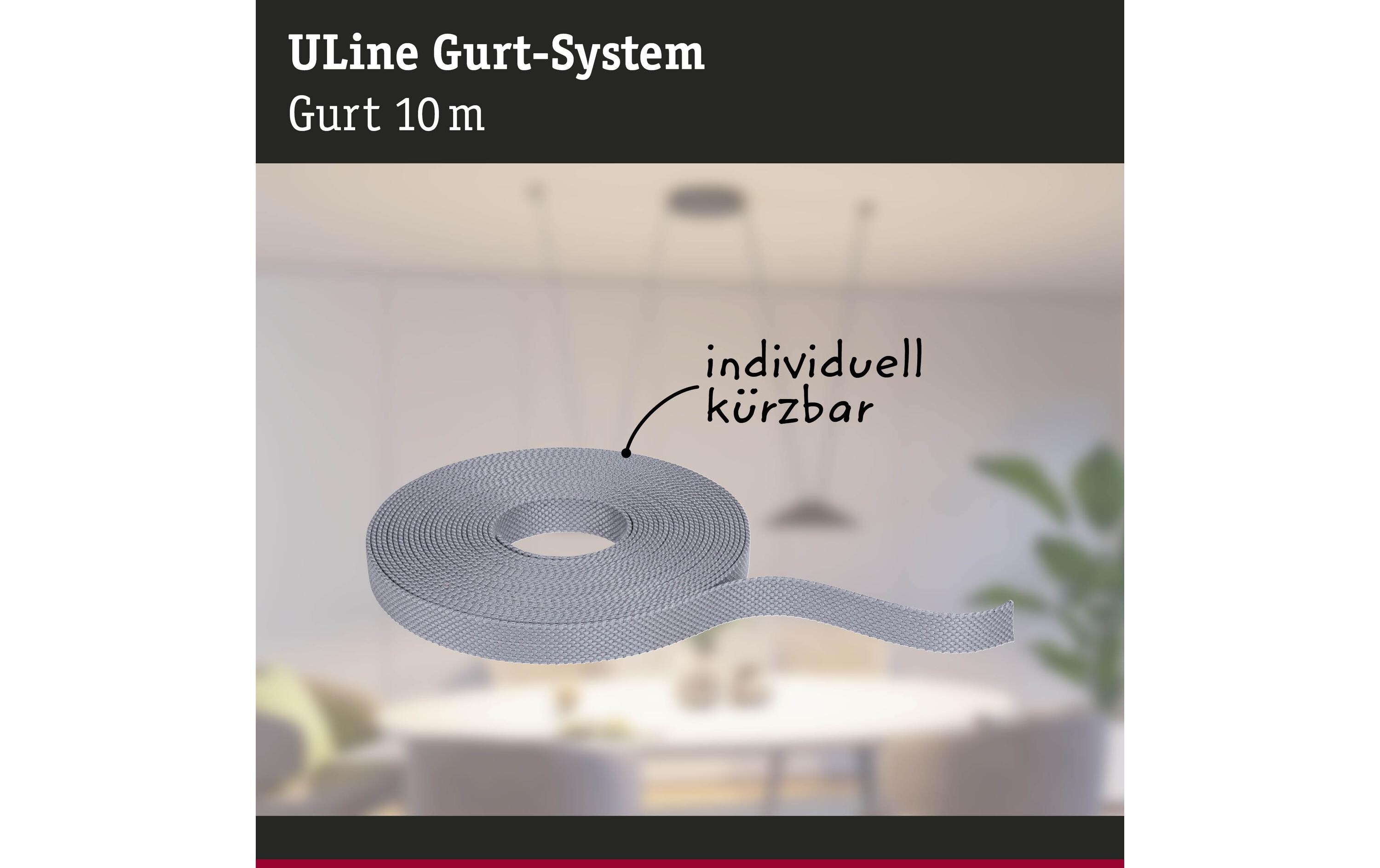Gurt ULine 10 m, Dacron, GrauGurt-System als eine innovative Lösung für einzigartige Lichterlebnisse