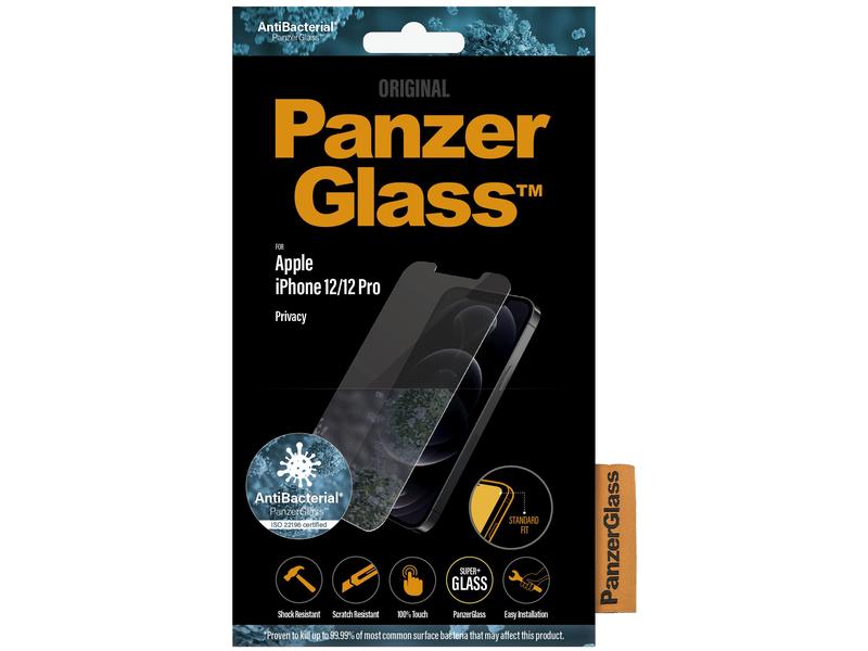 Panzerglass Displayschutz Standard Fit AB Privacy iPhone 12 Display-Schutzfolie für das Apple iPhone 12/iPhone 12 Pro