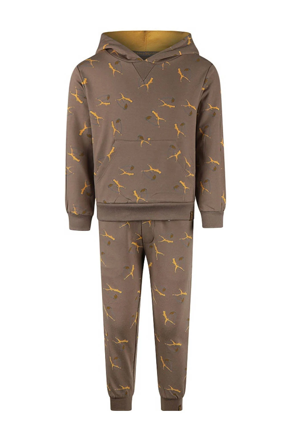 Koko Noko hoodie + broek bruin