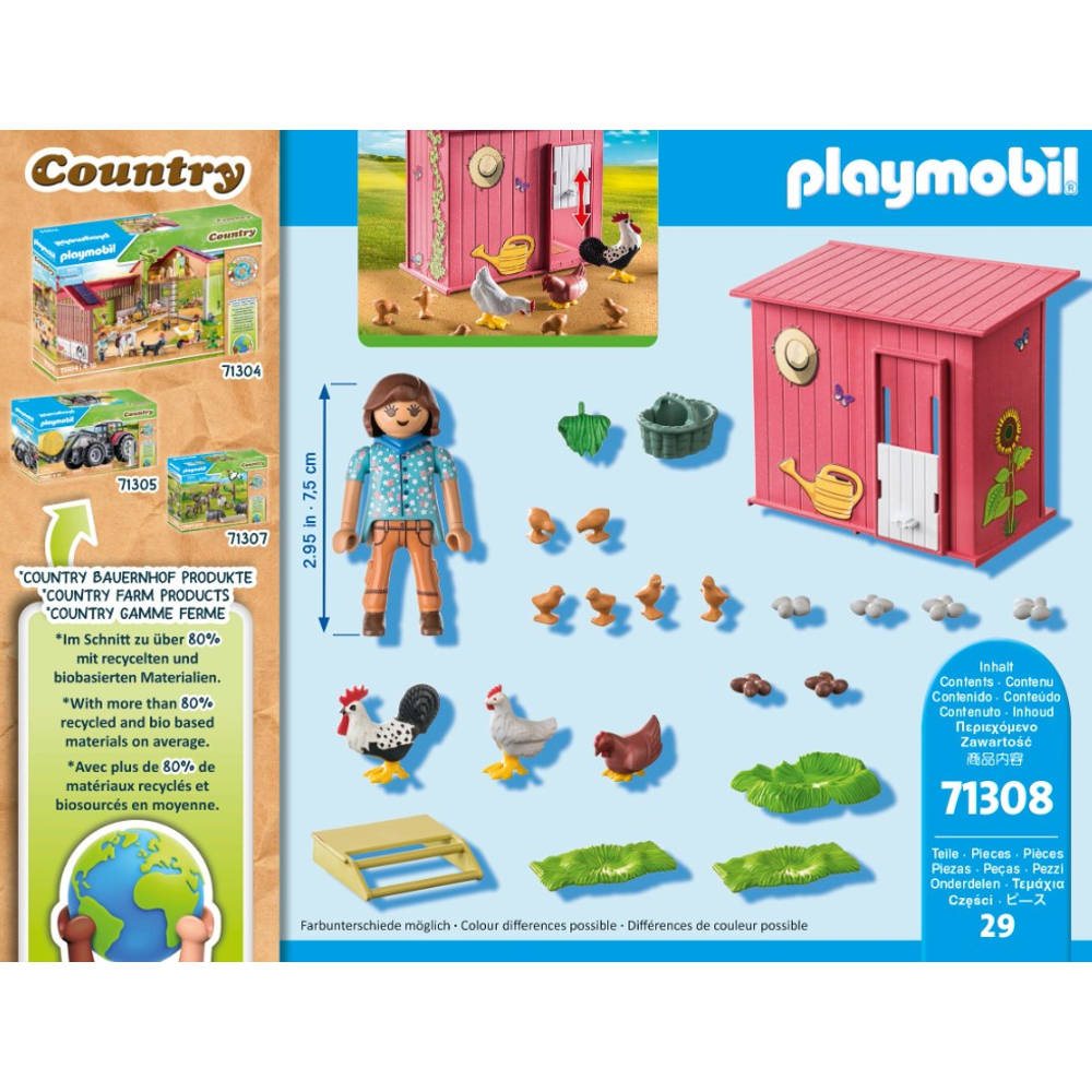 PLAYMOBIL Country kippenhok 71308
