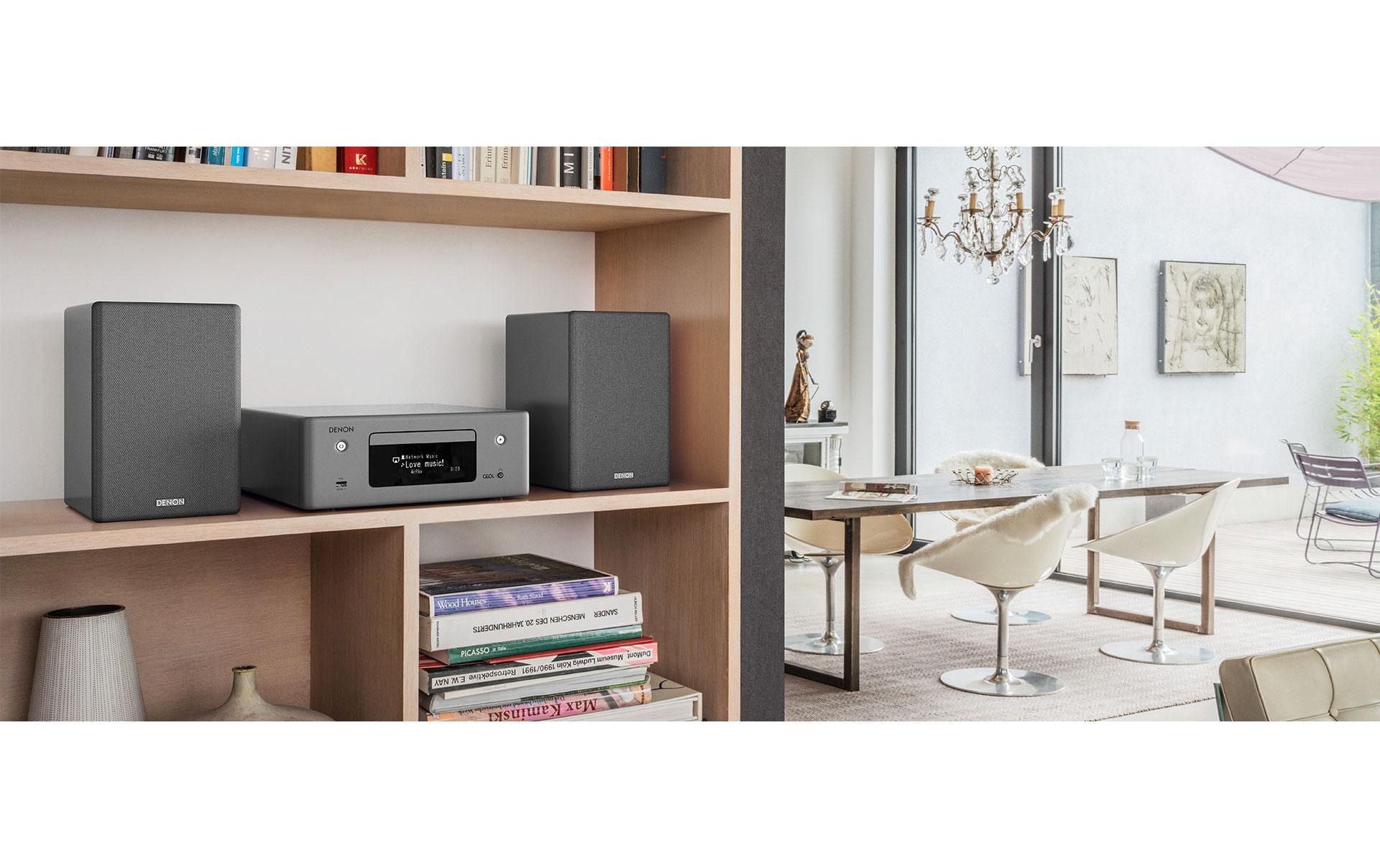 Denon Stereoanlage »CEOL N10 Schwarz« (Bluetooth | CD | WLAN AM-Tuner | FM-Tuner | Internetradio )