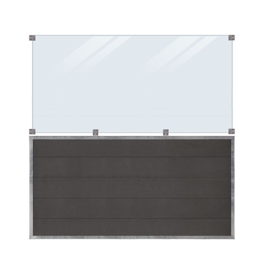LEVEGG PLUS FUTURA KLARGLASS 1/2 180X180CM KOMPOSITT