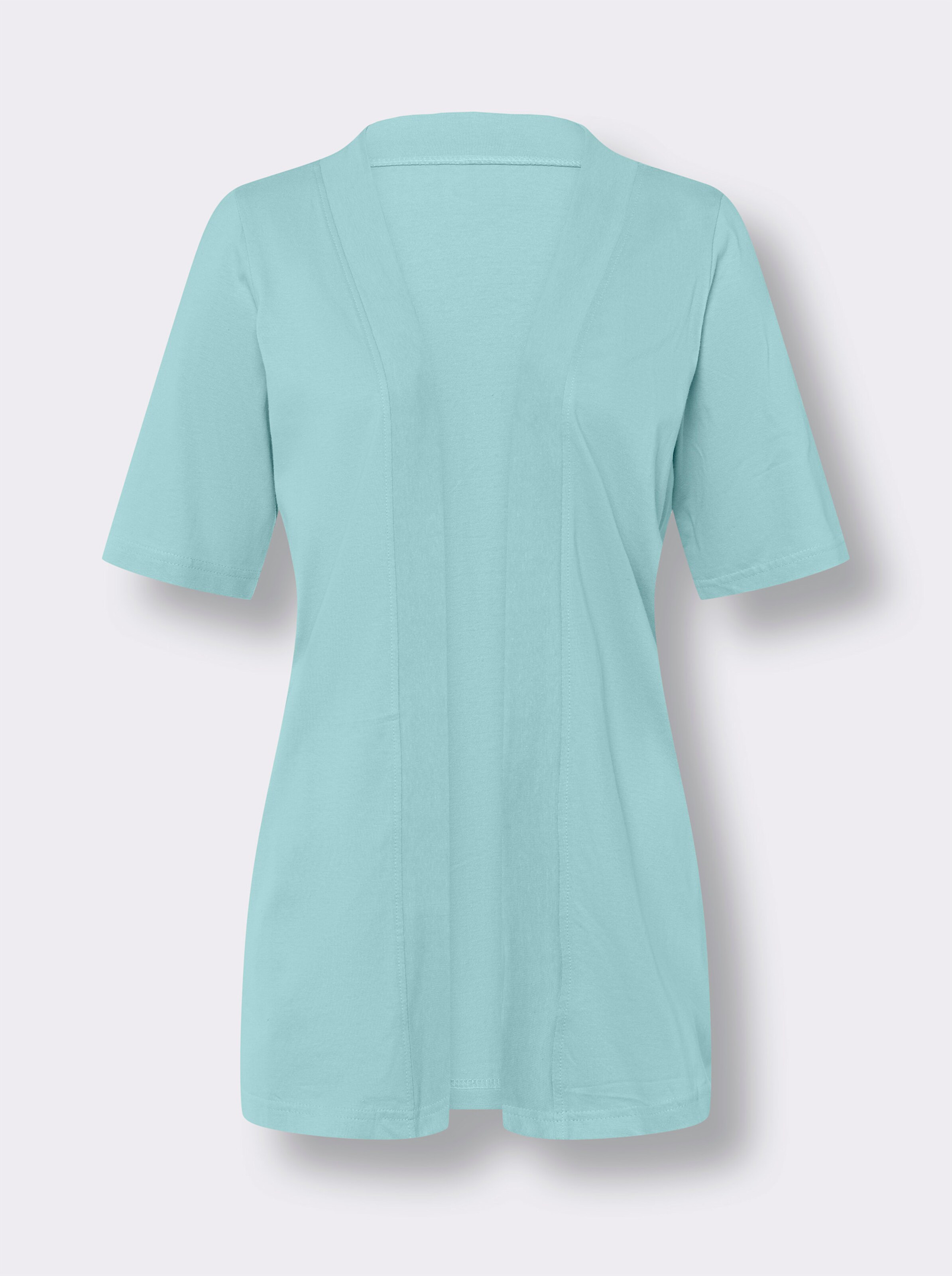Shirtjacke in langer Form