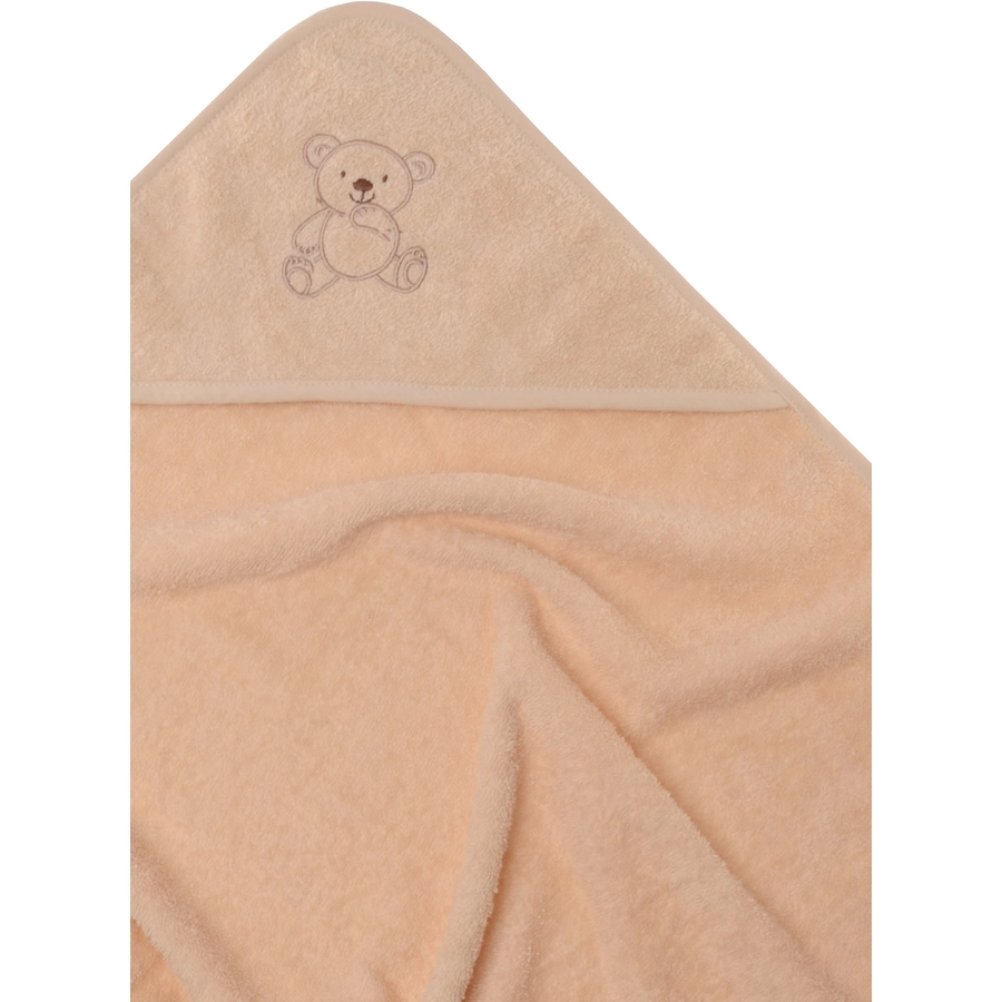 Liliput Kapuzenbadetuch Bär beige