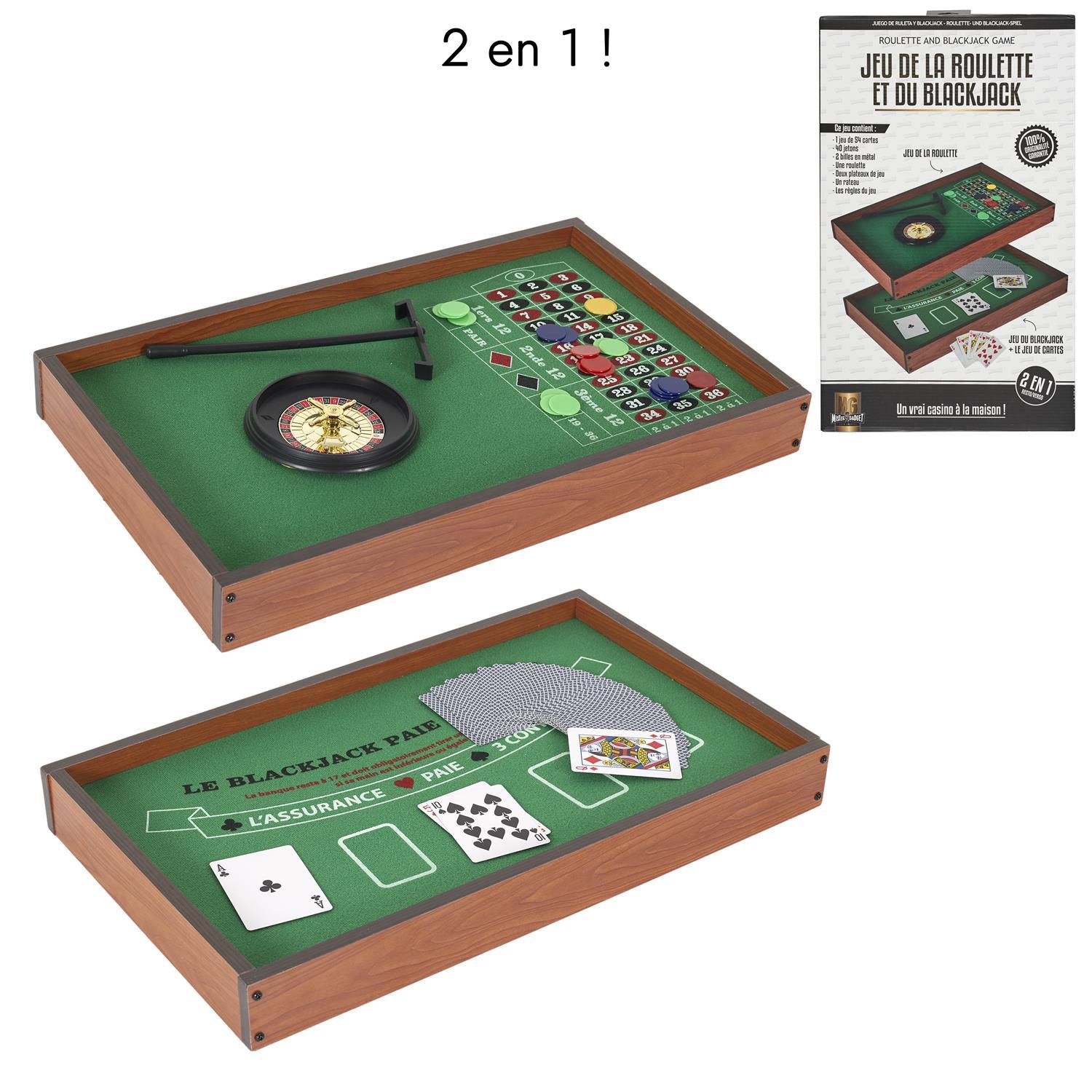 JEU CASINO 2 EN 1 BLACK JACK ET ROULETTE