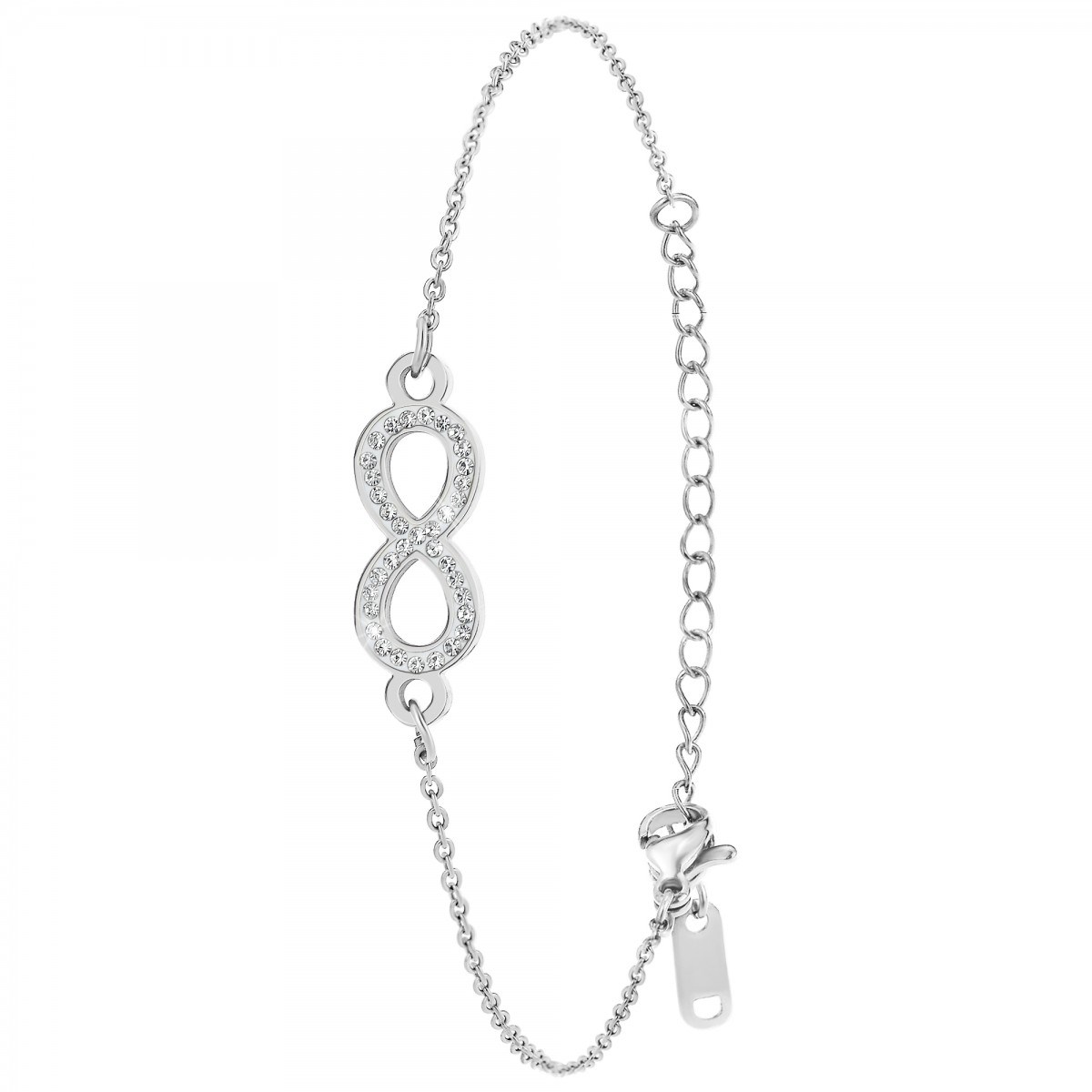 Bracelet infini orné de Cristaux scintillants SC Crystal