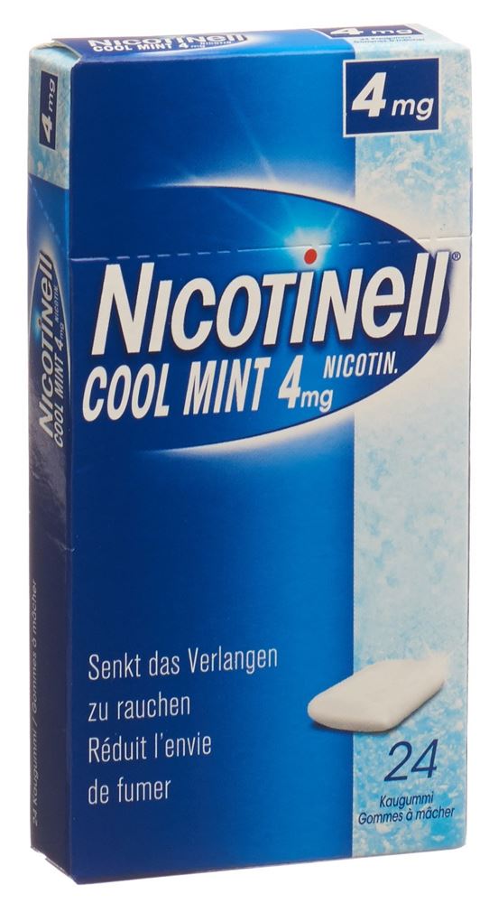 NICOTINELL Gum Kaupast 4 mg cool mint Blist 24 Stk