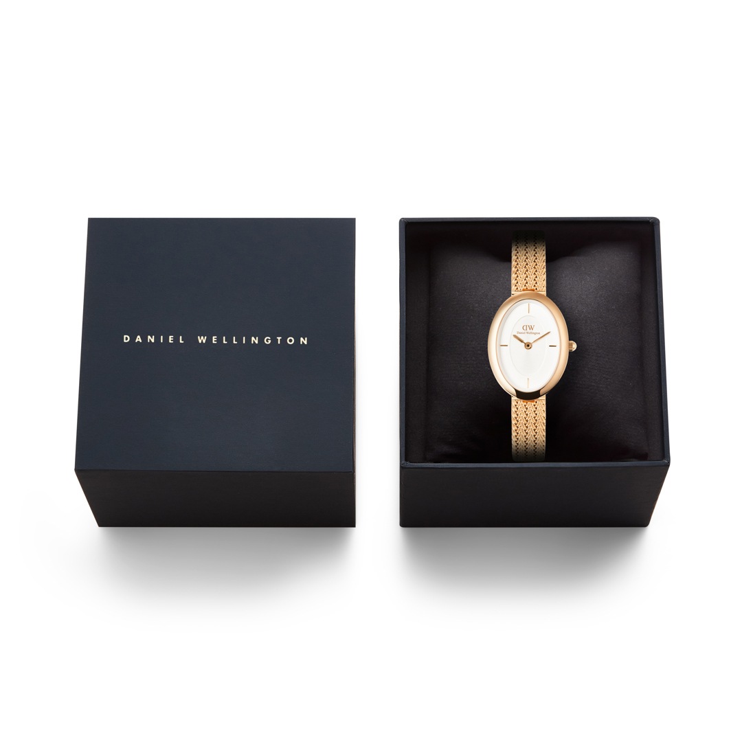 Daniel Wellington Juliette Braided Mesh White Sunray Rose