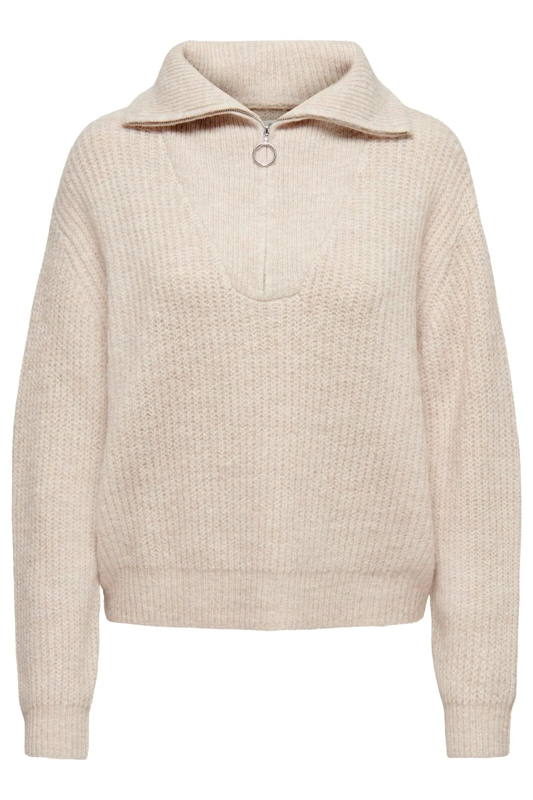 Only Onlbaker L/S Zip Pullover Knt