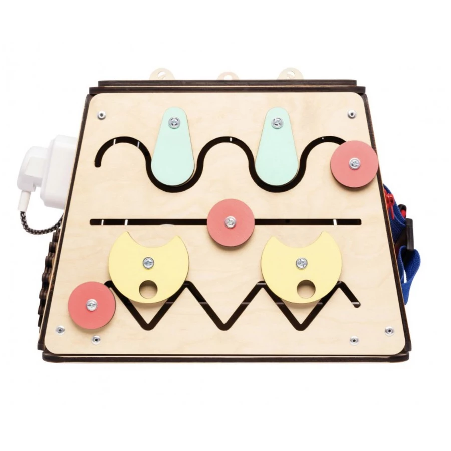 Montessori® Activity Board, Montessori Holzspielzeug, Lernspielzeug Montessori® by Busy Kids mehrfarbig