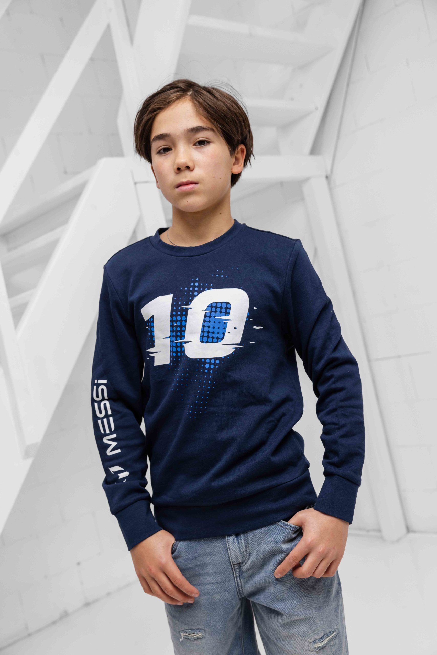 Vingino X Messi Ten Sweater Kids Donkerblauw