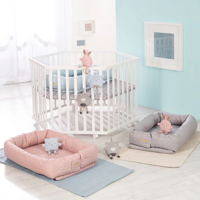 roba® Kuschelnest »Babyounge, roba Style, silbergrau« 3in1