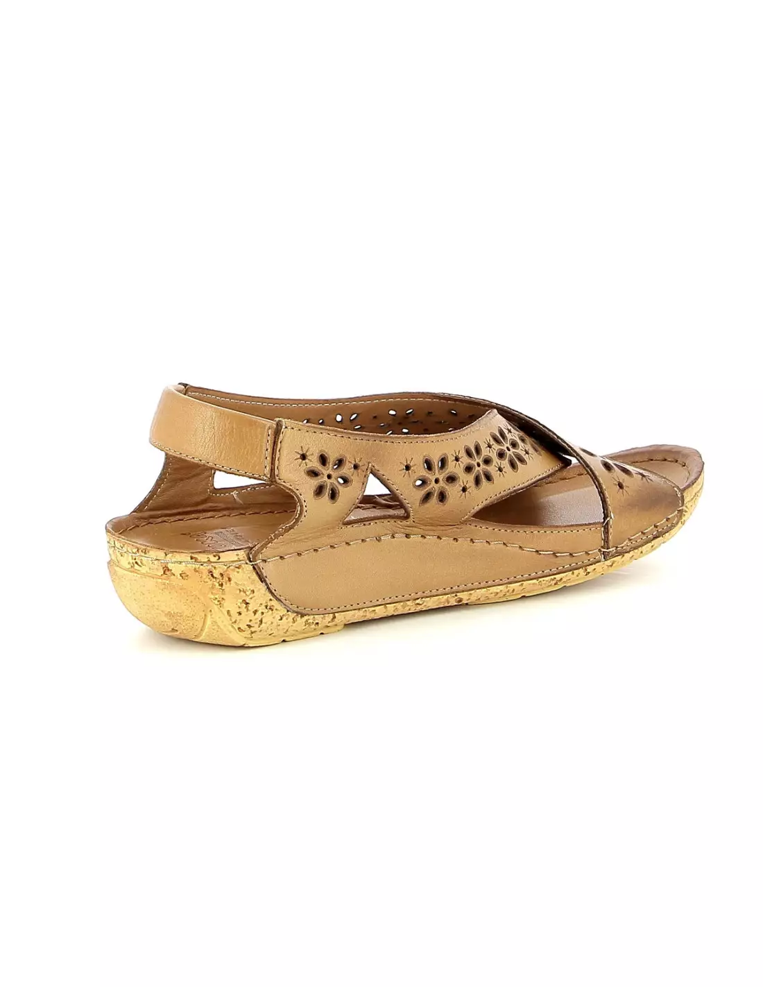 KARYOKA KA BAFLE CUIR - Sandales & nu-pieds Marron