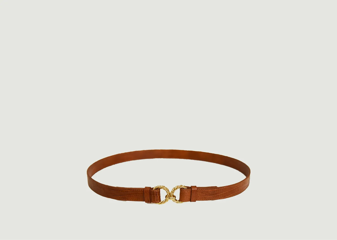Ceinture en cuir lézard Aimée Fauvette
