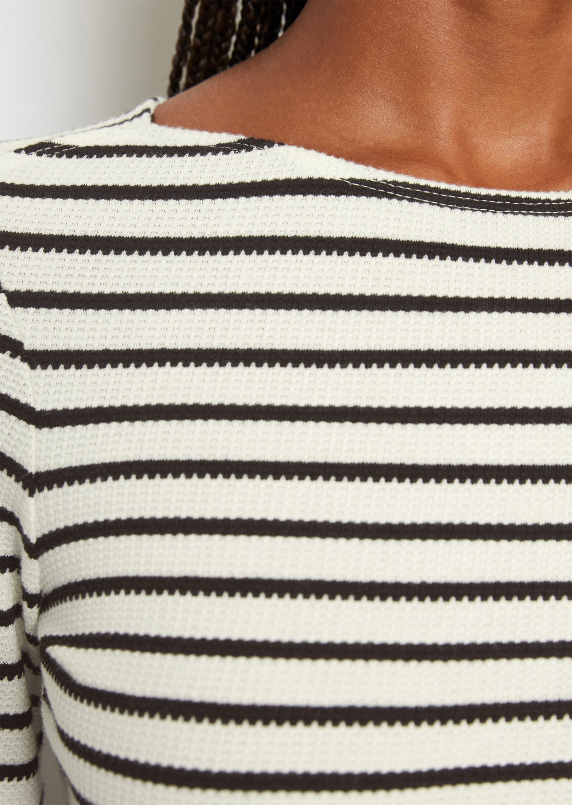 Struktur-Longsleeve regularaus Organic Cotton