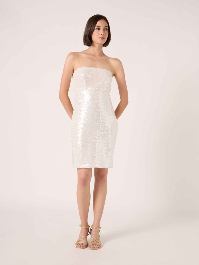 Robe courte à sequins upcyclée