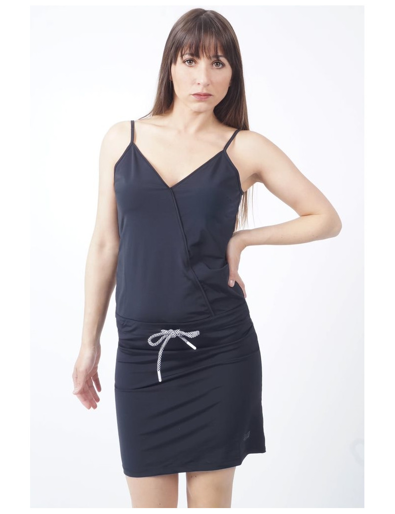 HBT ROBE ALISON NOIR FINES ESSENTIELS