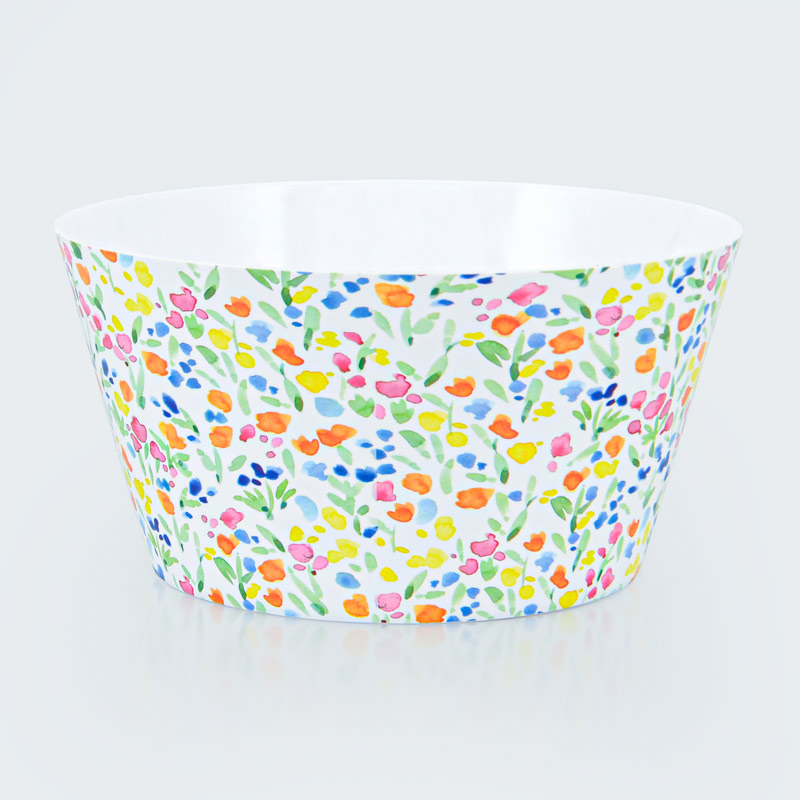 Saladier 'Fleurettes' en plastique