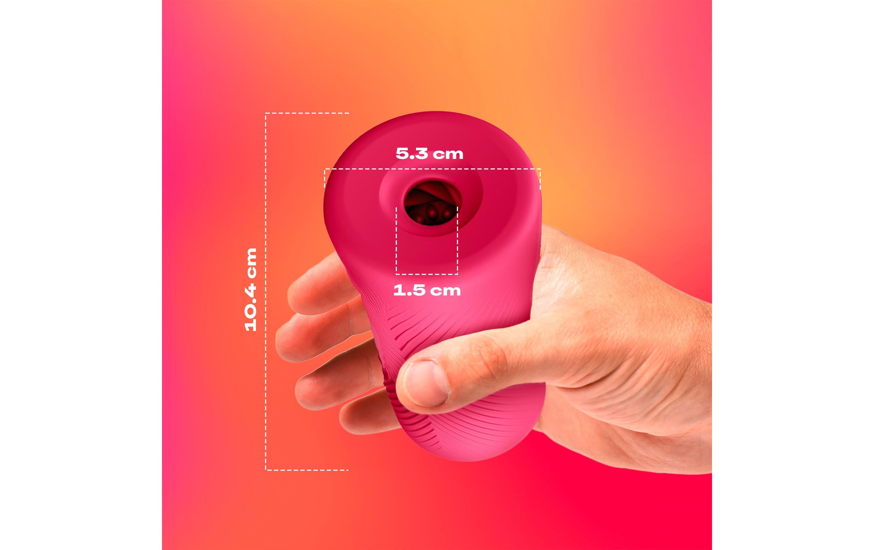 Masturbator Slide & RideMasturbation Sleeve mit flexiblem Innenkanal