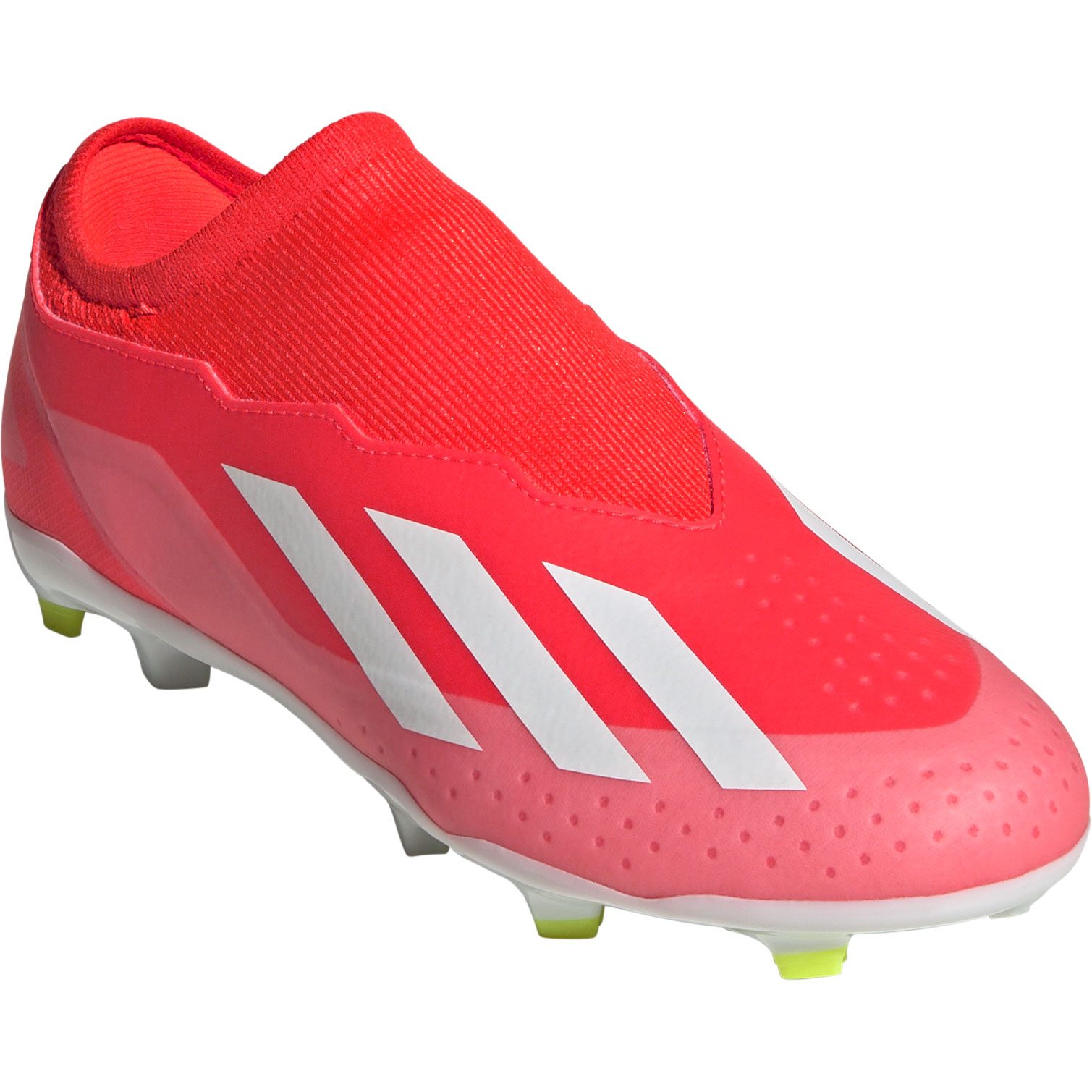 adidas X Crazyfast League Laceless FG Fußballschuhe Kinder solar red