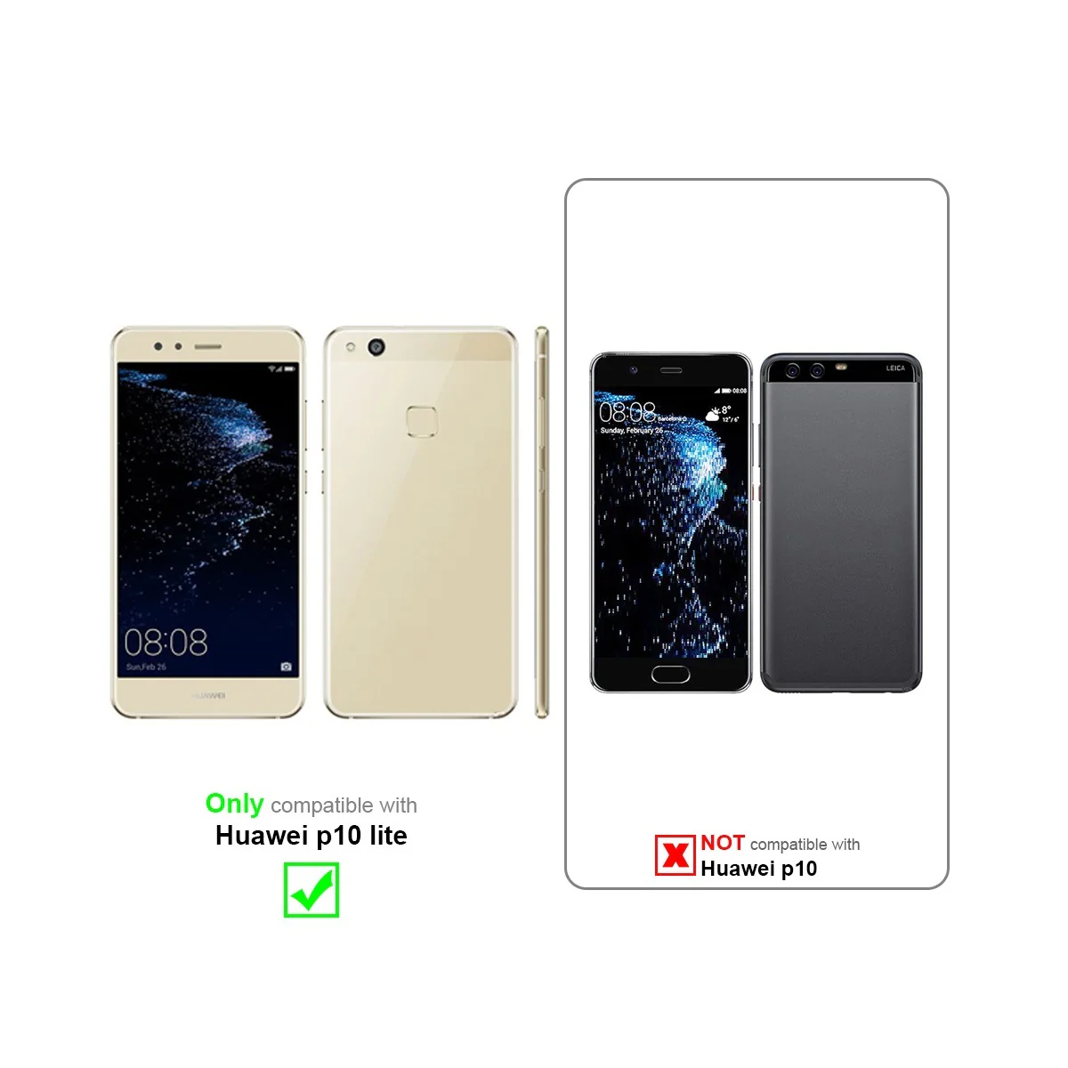 Huawei P10 LITE Skjermbeskytter Skärmskydd