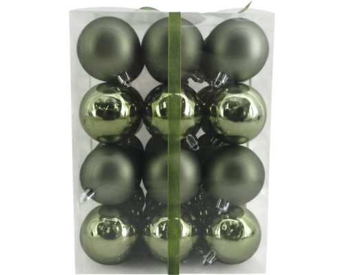 Lafiora kerstboomballen, verpakking van 36, Ø 6 cm, groen