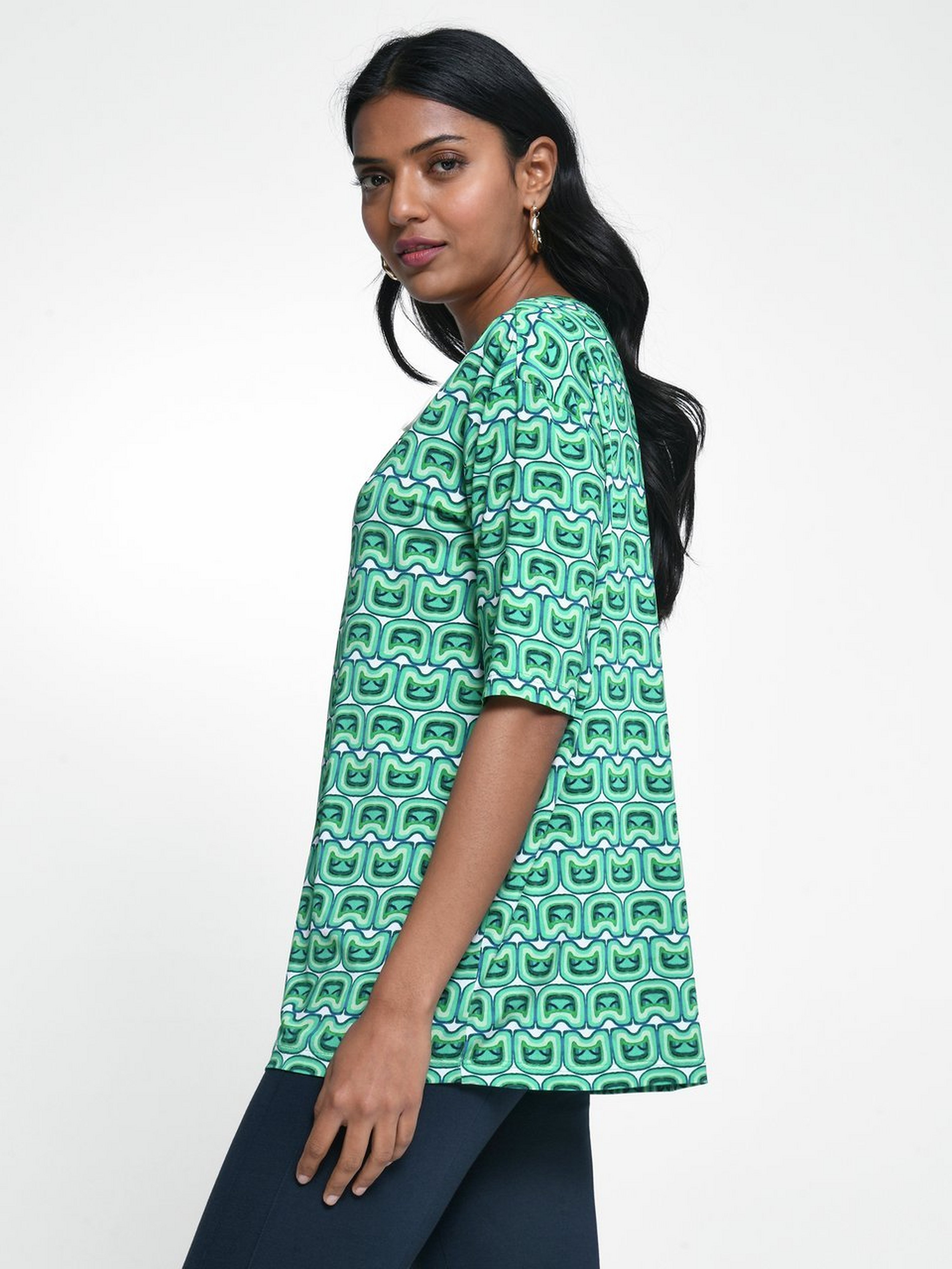 Rundhals-Shirt