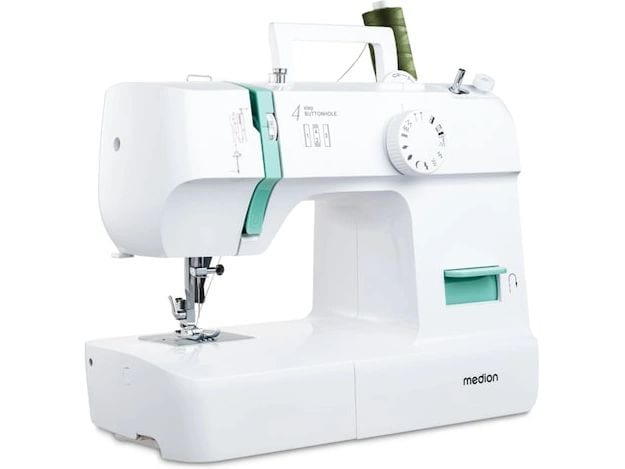 Medion Nähmaschine Life SM70 Weiss/Türkis Nähmaschine mit einer Motorleistung von 70 Watt