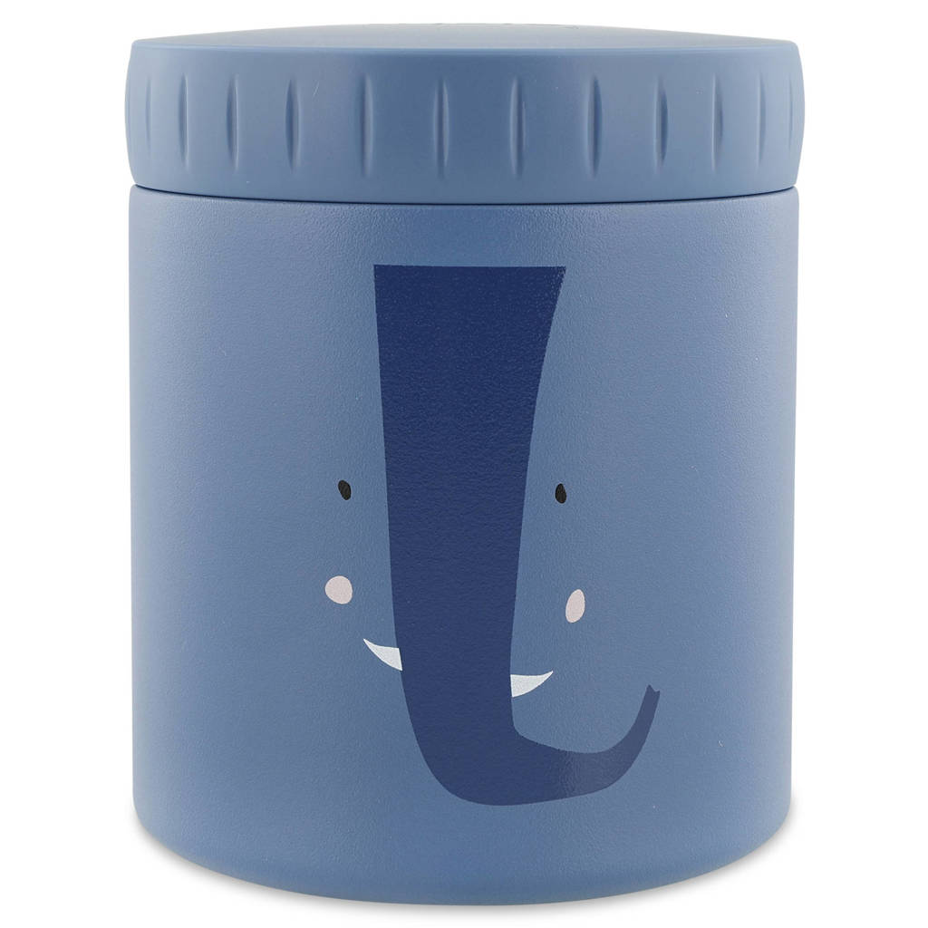 Fijn bakjevoedselpot Mrs. Elephant blauw