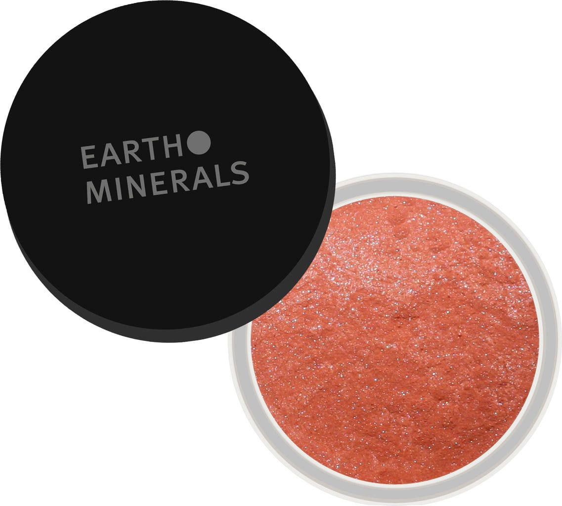 provida organics  Earth Minerals Luminous Shimmer Blush, Ruby Rose (4 g)
