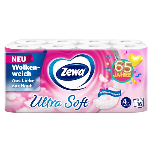 Zewa Ultra Soft Toilettenpapier mit Strohanteil, 4 lagig, 150 Blatt