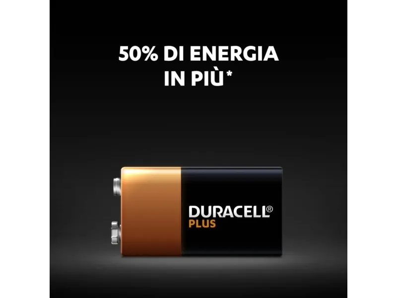 Duracell Plus Power - Batteri 9V Alkalisk - 1 stk.