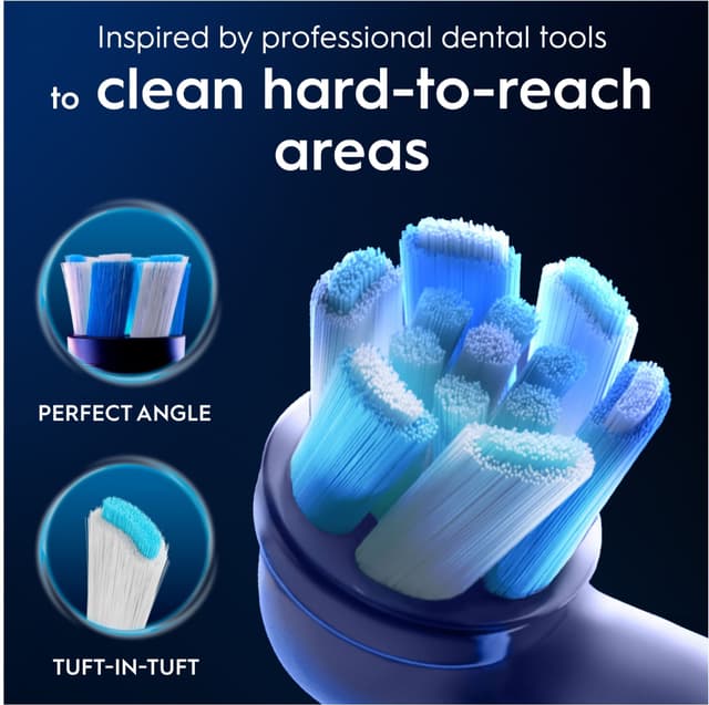 Oral-B iO Ultimate Clean tandbørstehoved 778435 8-stk (hvid)
