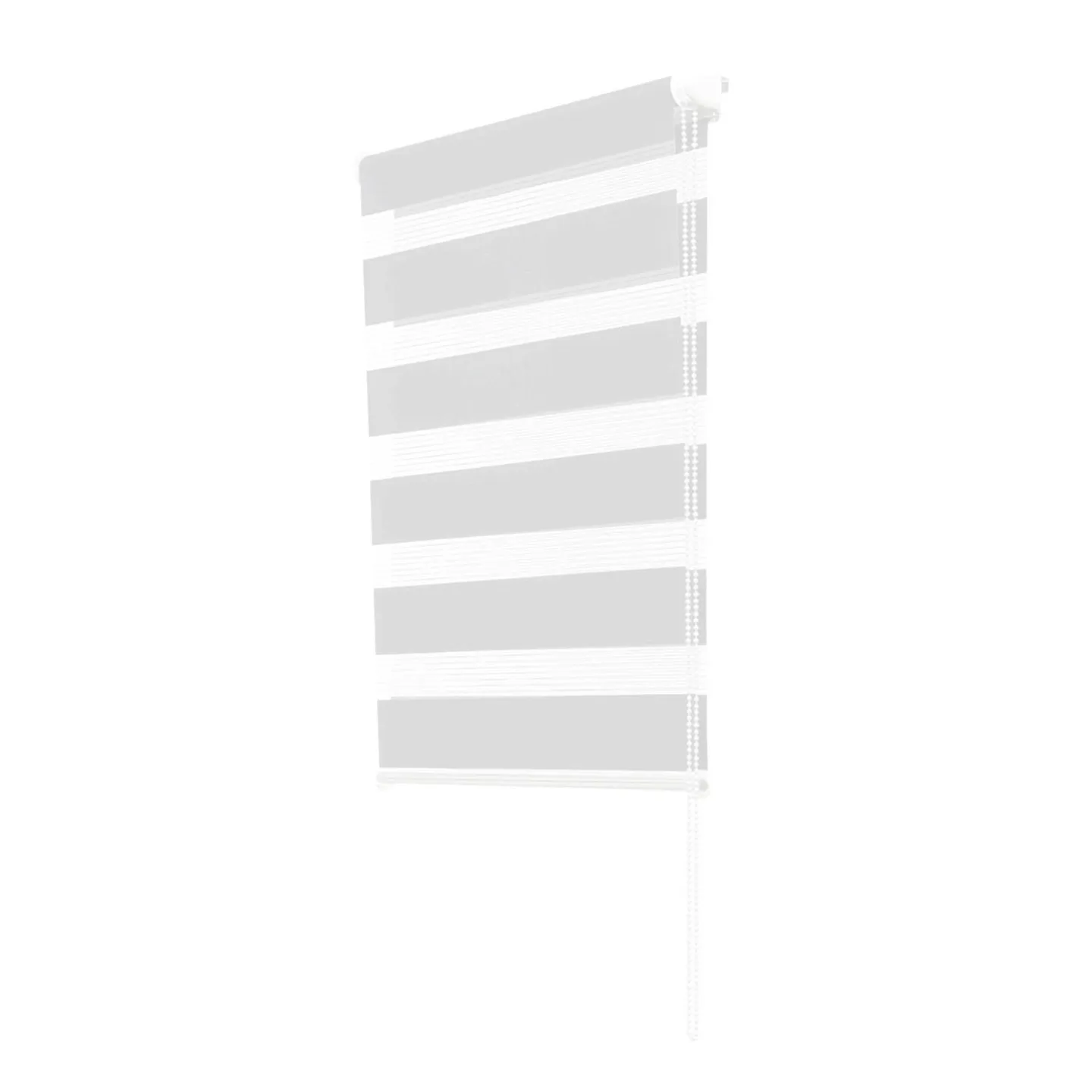 Store enrouleur zébré jour nuit 50 x 150 cm blanc