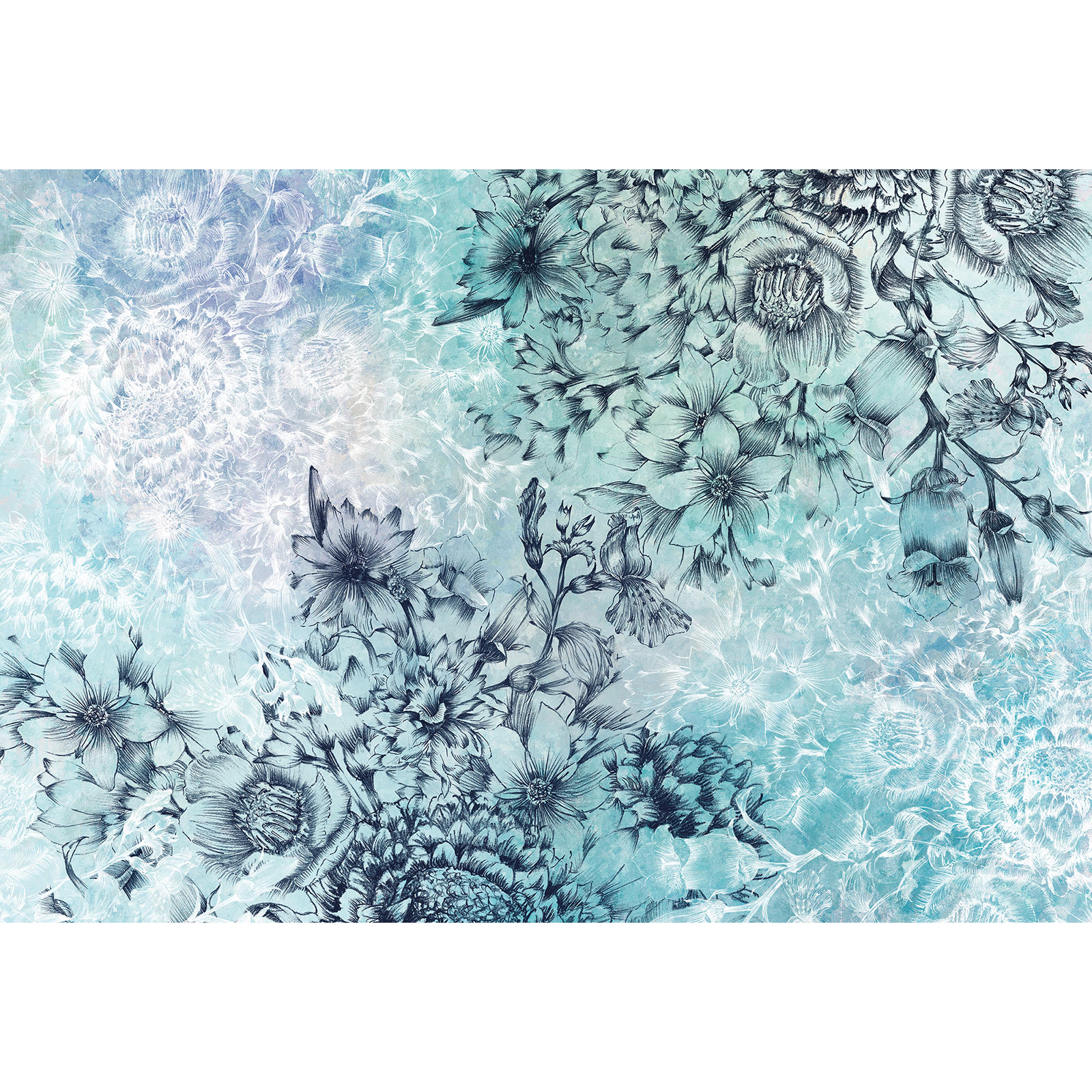 Vlies-Fototapete WINDFLOWERS - 368x248 cm