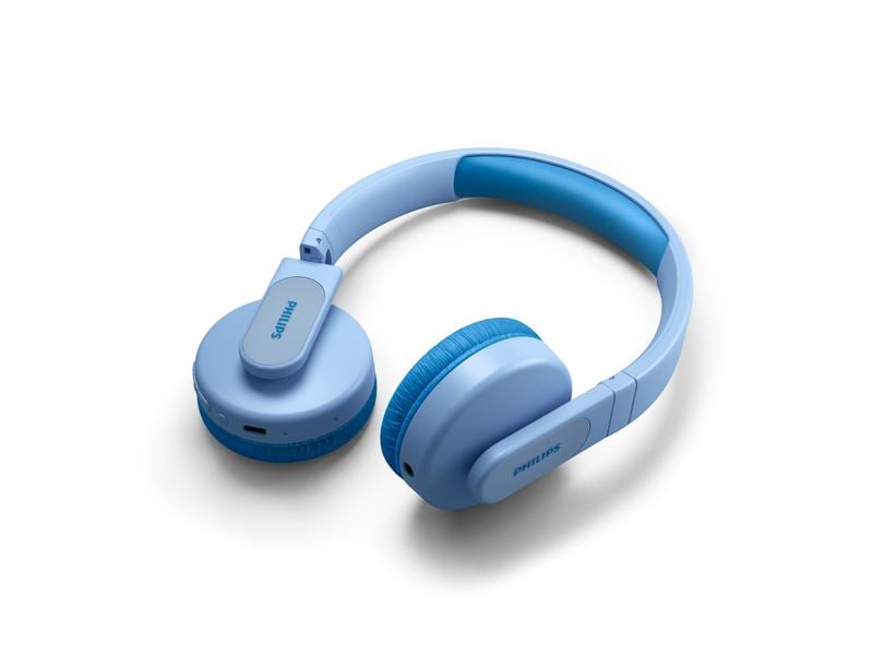Philips Wireless On-Ear-Kopfhörer TAK4206BL/00 Blau Kabellose On-Ear-Kopfhörer für Kinder Hell und auffällig