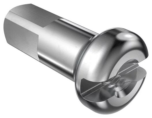 Ecrou de Rayon Dt Swiss en Laiton Pro Head Pro Lock Filetage 2.0 Longueur 14mm Argent (x100)