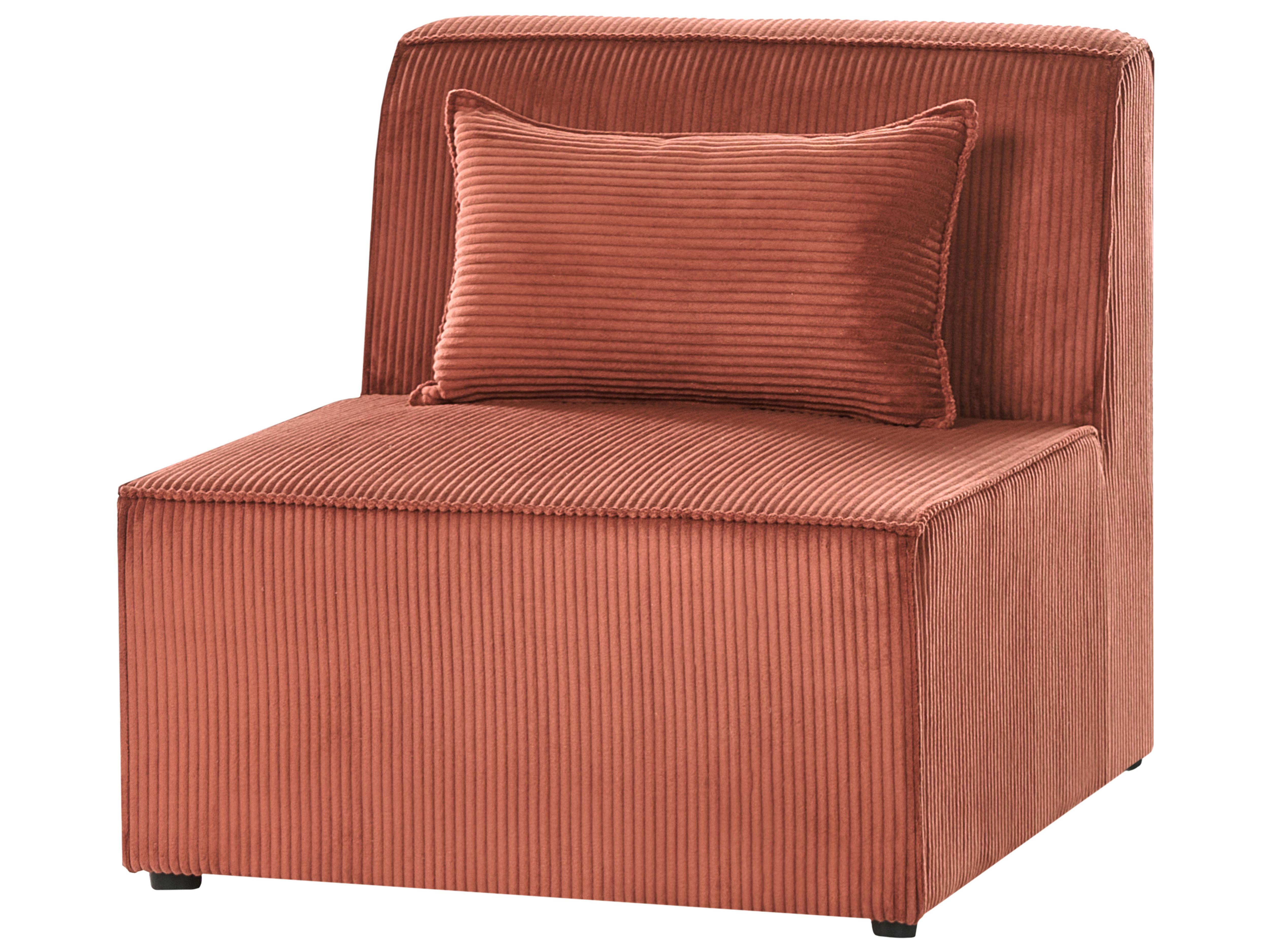 Modulaire hoekbank 4-zits LEMVIG Corduroy Goudbruin linkszijdig