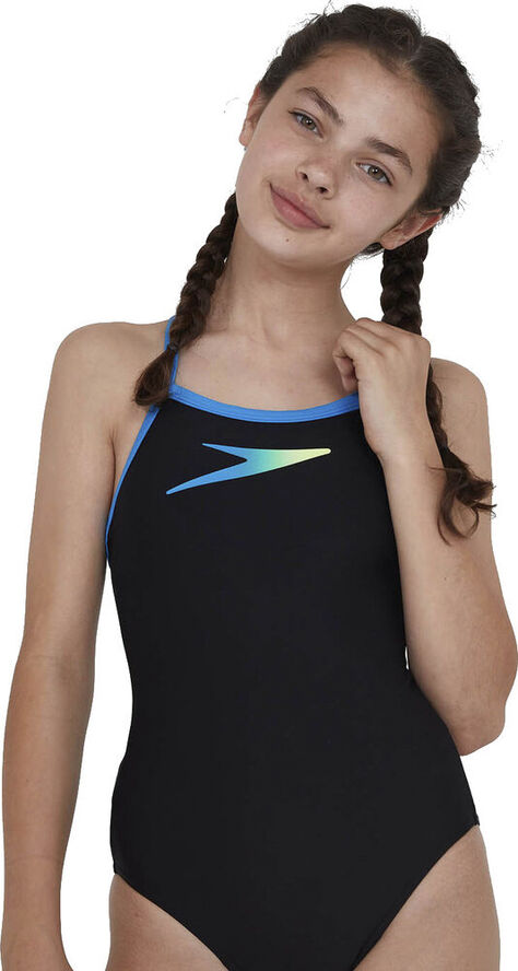 Speedo Placement Thinstrap Muscleback Swimsuit Sort