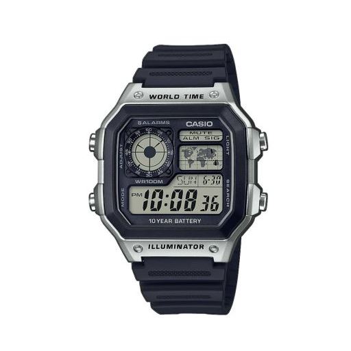 Casio Collection AE-1200WH-1CVEF Digitalur, Black, 43 mm