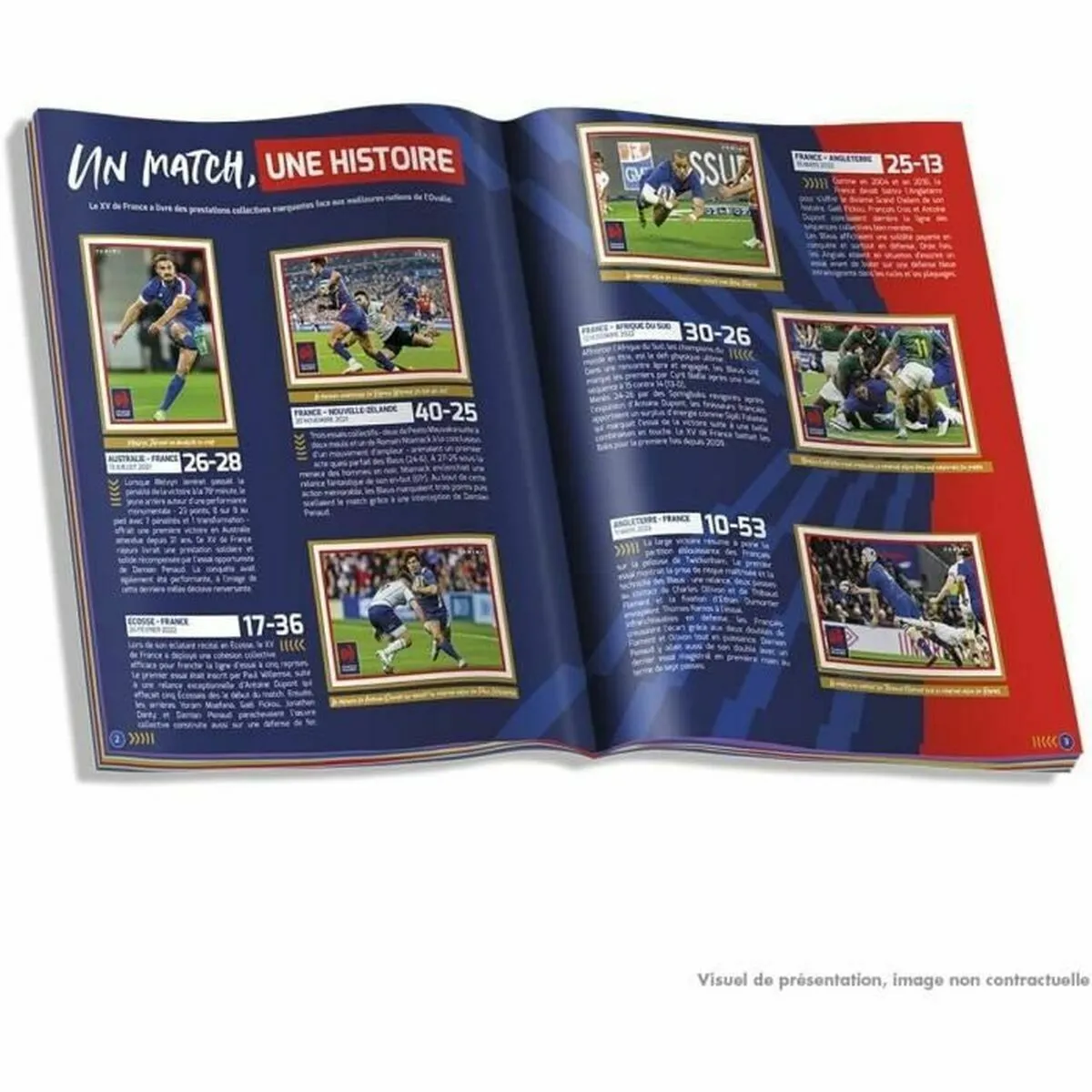 Panini Jeu d'autocollants France Rugby