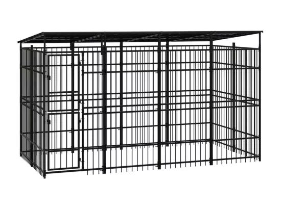 Chenil cage enclos pac noire 384 x 192 x 200 cm 02_0041766