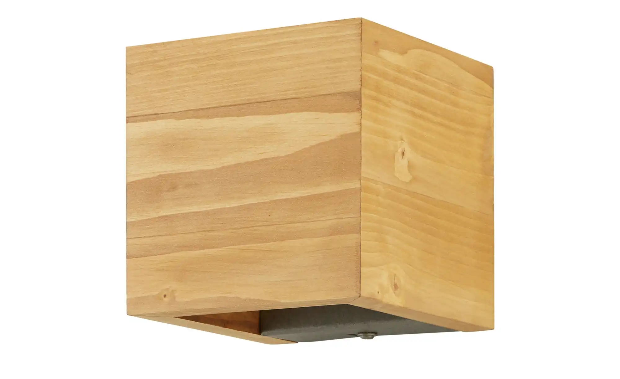 Trio LED-Wandleuchte, Pinienholz ´Kubus´