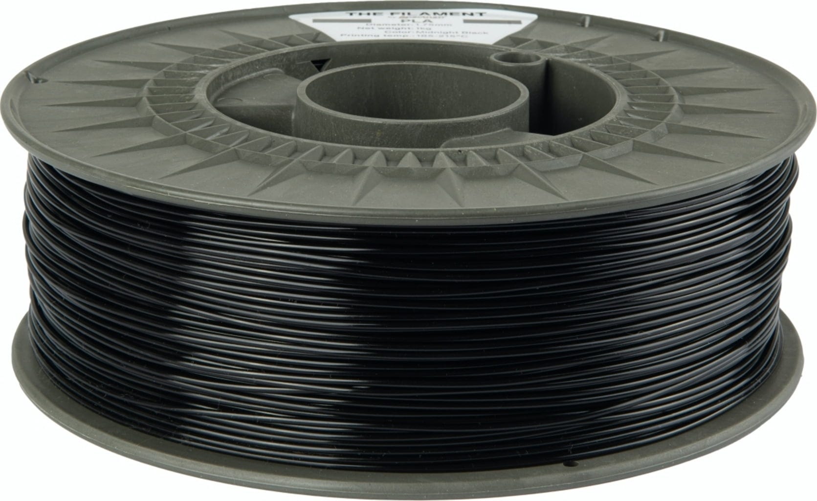 The Filament  PLA Midnight Black, 1,75 mm / 1000 g    Zuverlässiges & kostengünstiges PLA in Midnight Black