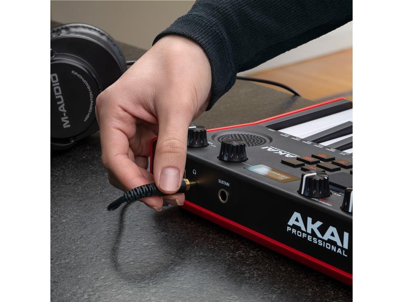 Akai Keyboard Controller MPK Mini Play MK3 Ultraportabler Keyboard-Controller für überall