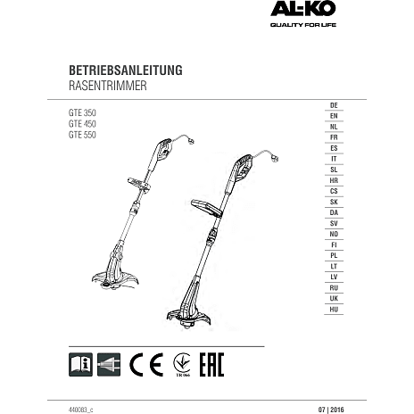 AL-KO GTE 350 Classic trimmer