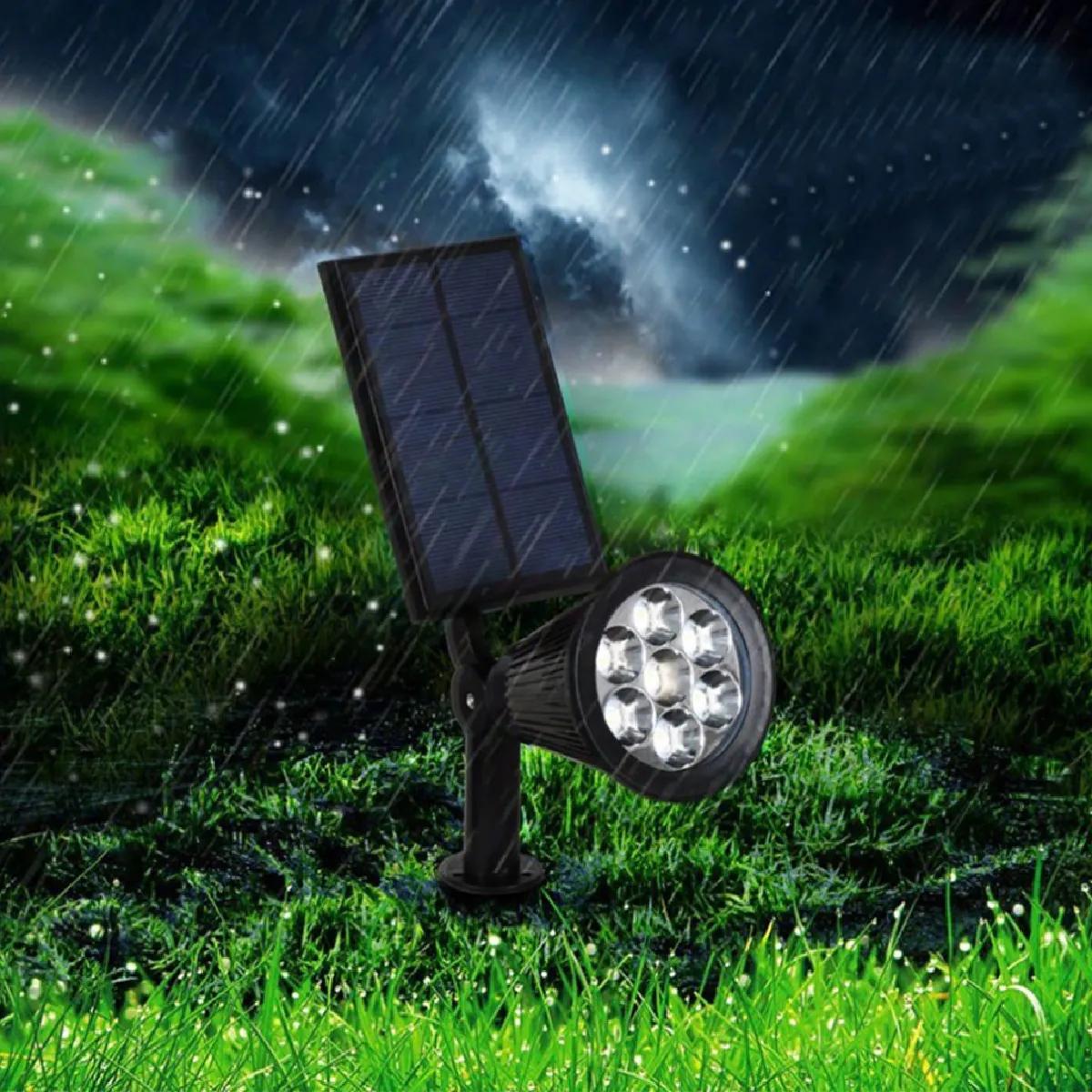 Lampe solaire jardin extérieure fleur